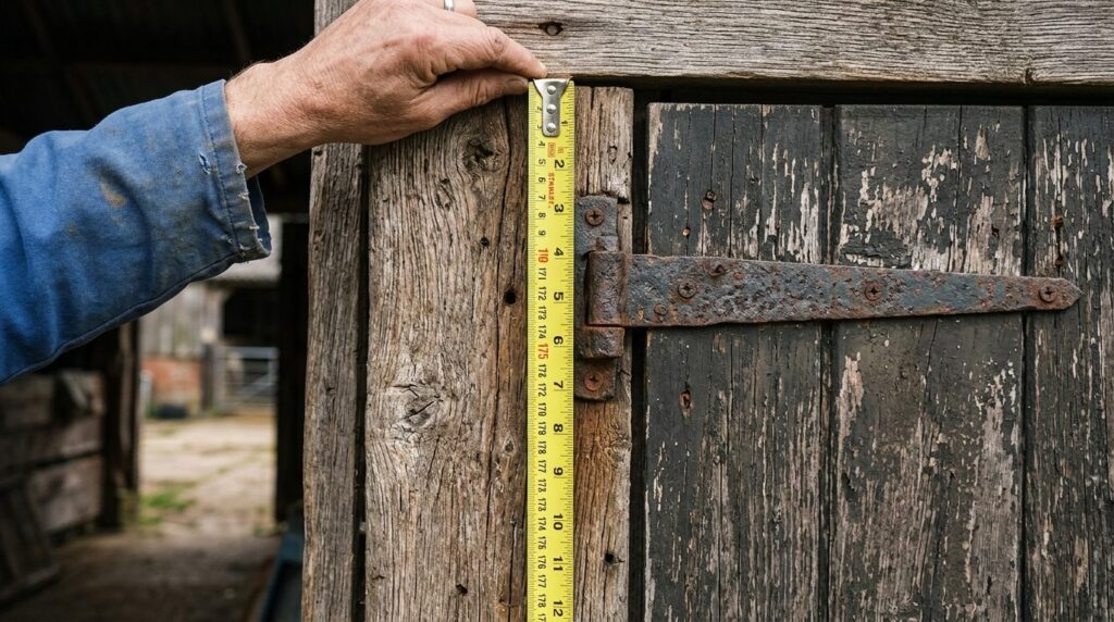 Close-up detail shot of measuring tape positioned vertically